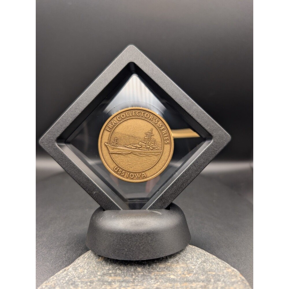 USS Iowa BB‑61 Navy Coin • FRA Token • Military Commemorative Collectible